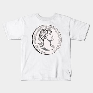 Ancient Coin Trajan Kids T-Shirt